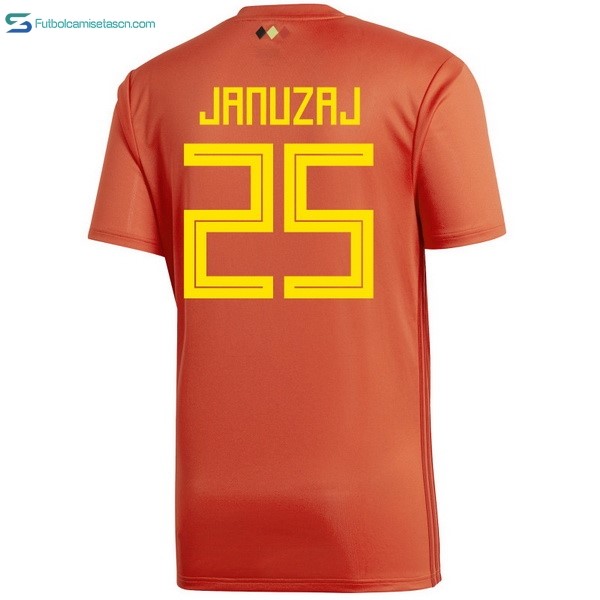 Camiseta Belgica 1ª Januzaj 2018 Rojo